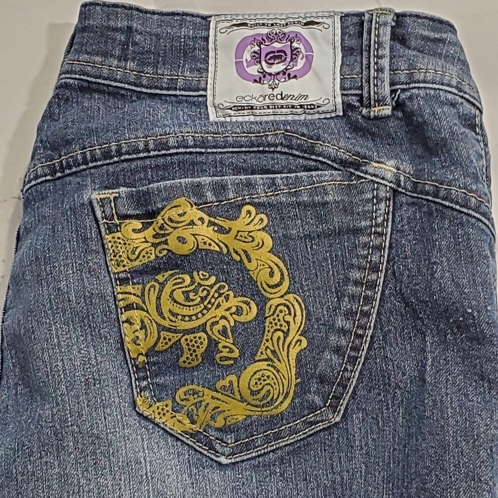 Eckoredenim Size 7/8 Jean's With Gold Pockets